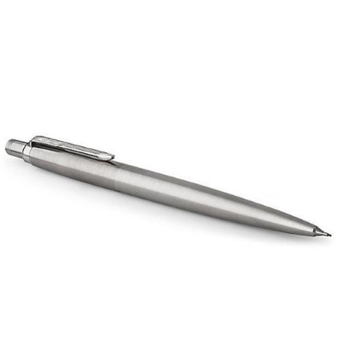 PARKER JOTTER PORTAMINE A SCATTO MINA 0,5 CON GOMMINO IN ACCIAIO INOSSIDABILE FINITURA CROMATA CONFEZIONE REGALO